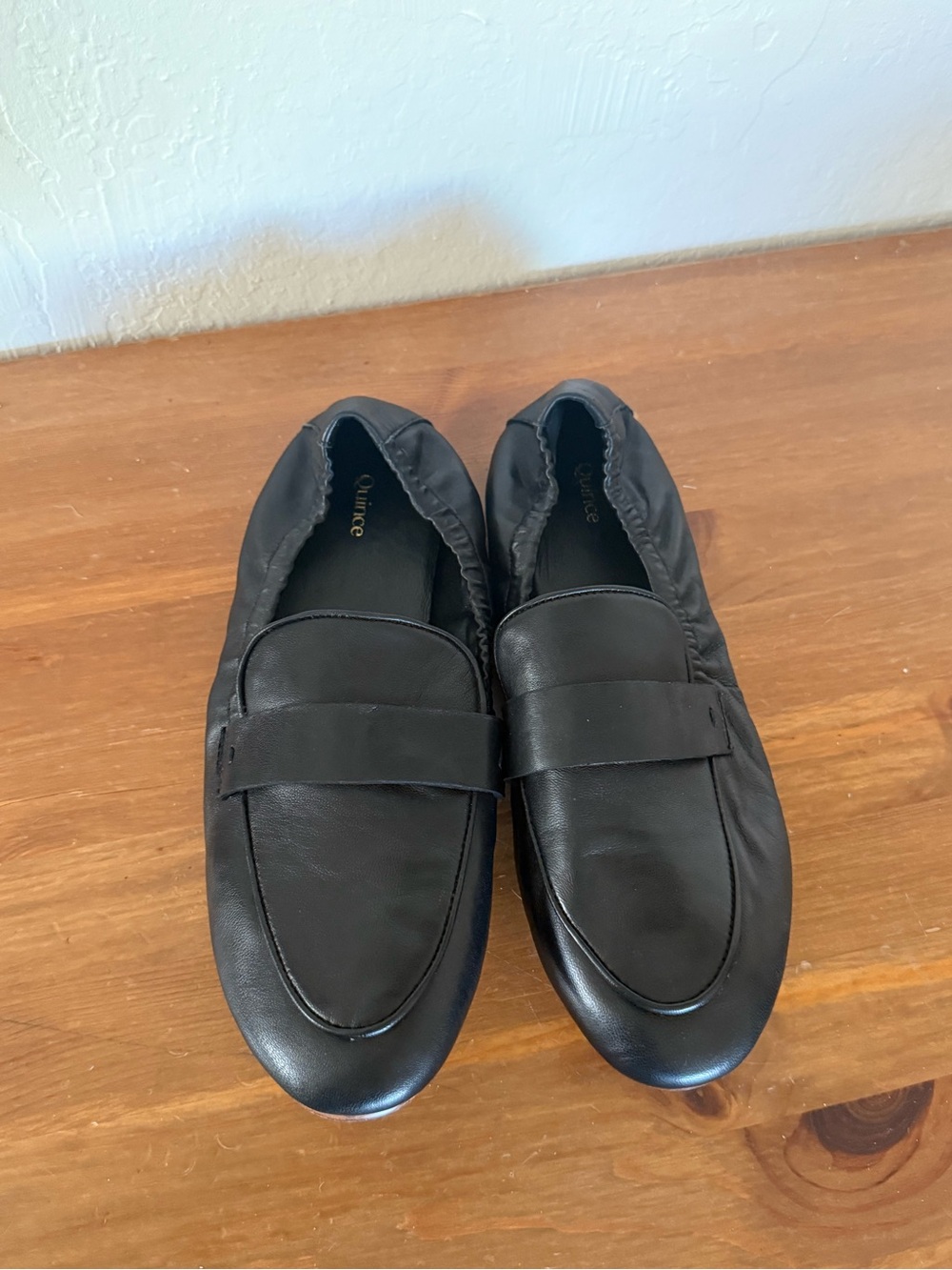 Quince Black Women's Slip-On Penny Loafers